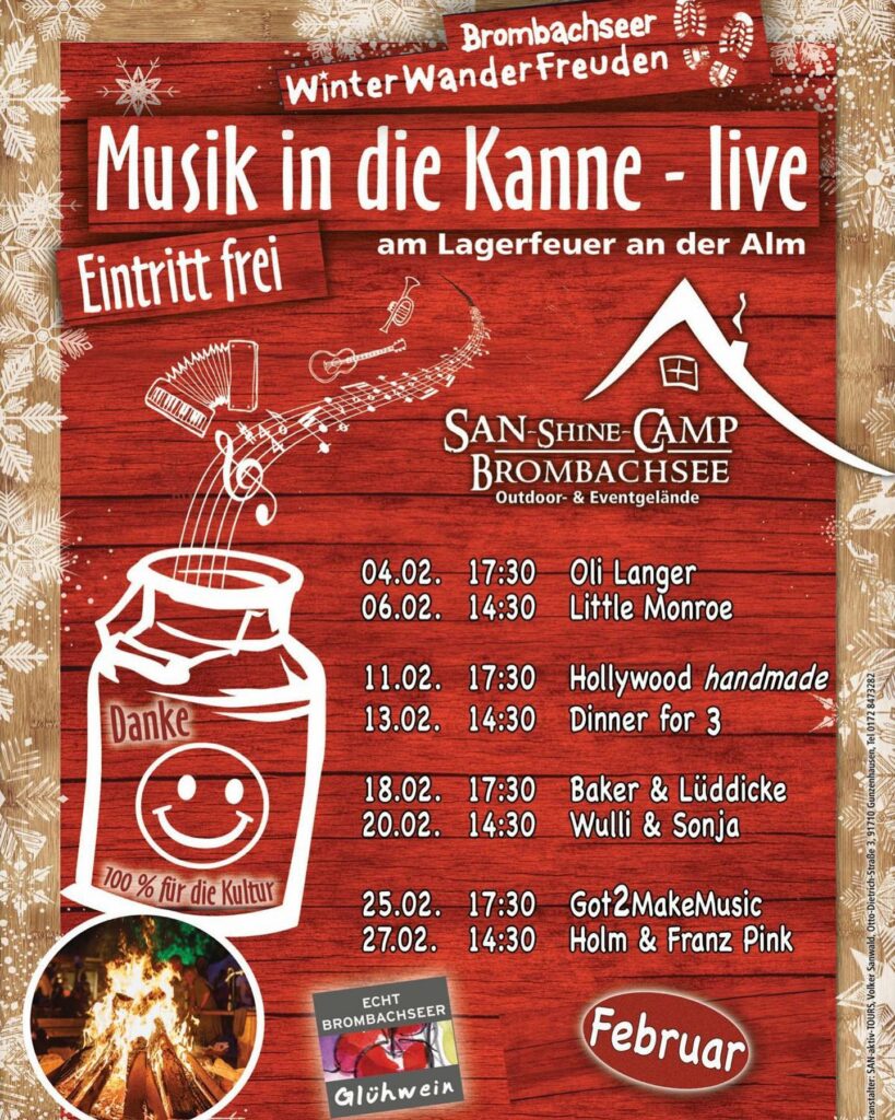 SAN-shine-CAMP Musik in die Kanne - Februar