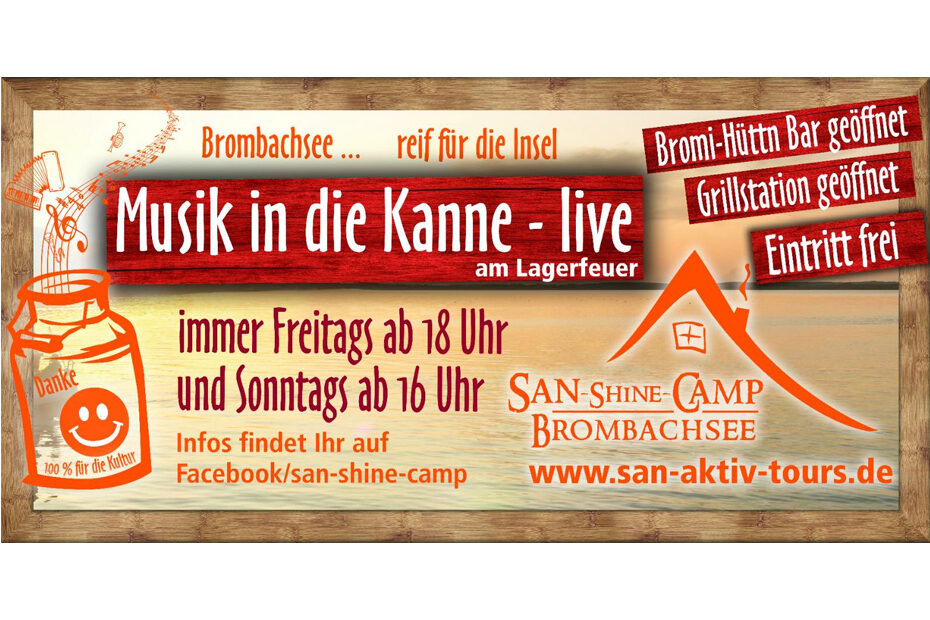 San Shine Camp - Musik in die Kanne